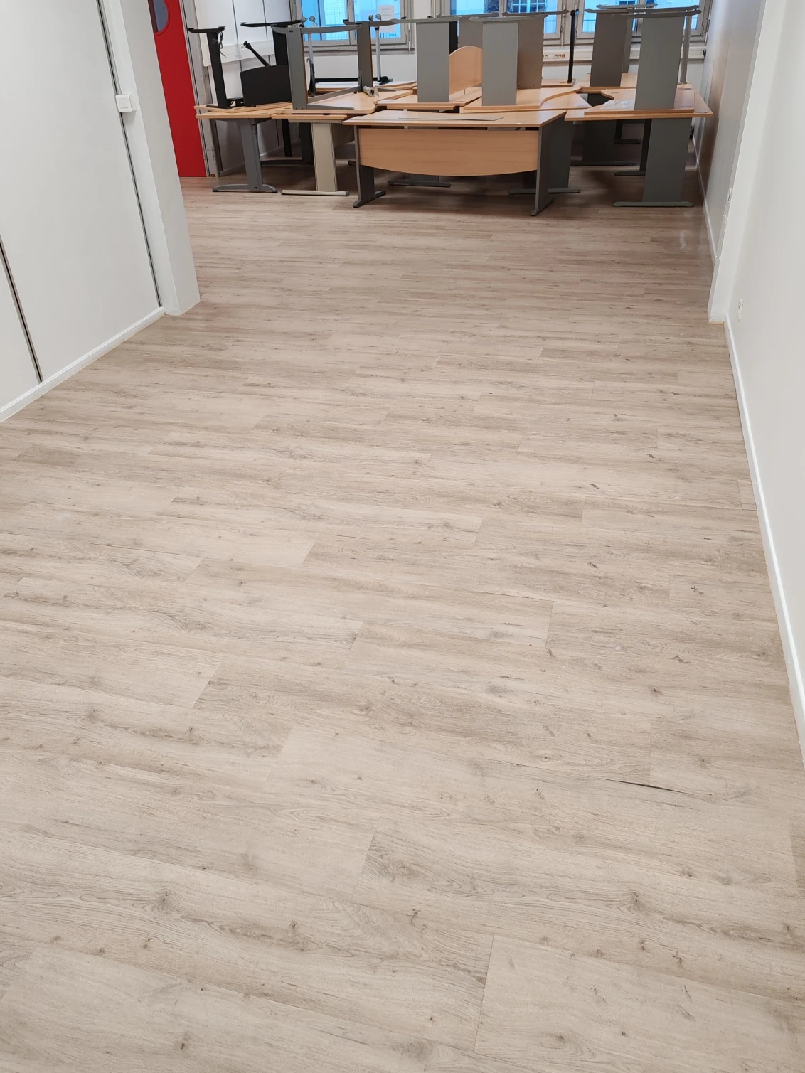 pose lames pvc plombantes